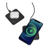 2259 | Xoopar Iné Wireless Fast Charger - Recycled Leather 15W Schwarz | ohne Werbeanbringung | Nicht verfügbar | Nicht verfügbar | Nicht verfügbar