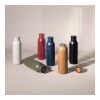 Sagaform Tekla Push Stahlisolierflasche mit Druckverschluss (recycelt) 500 ml schwarz | Gravur | Seite 1 Oberseite | 65 mm x 45 mm