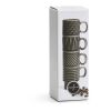 Sagaform Kaffee & Mehr Espressotasse 4-tlg. 100ml Dunkelgrau
