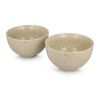 Sagaform Ditte Keramikschüsselset 12 cm Beige | Gravur | Becher 1 oben | 65 mm x 20 mm