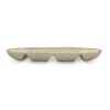 Sagaform Ditte Keramik-Servierplatte 36 x 20 cm Beige | Gravur | Oberseite | 50 mm x 50 mm