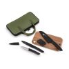 InSideOut 6-teiliges Messerset Chef on the Go  Dunkelgrün | ohne Werbeanbringung | Nicht verfügbar | Nicht verfügbar