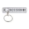 Kalibrierter faltbarer Linealring 0,5m Weiss | 1-farbiger Tampondruck | Seite 2 | 40 mm x 15 mm