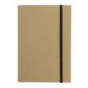 Karton Notizbuch A5 Braun | 1-farbiger Siebdruck | Rückseite | 100 mm x 140 mm | Nicht verfügbar