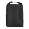 R-PET 600D Rolltop-Rucksack 20L Schwarz | ohne Werbeanbringung | Nicht verfügbar | Nicht verfügbar