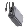 Nova Laptop 65W Powerbank mit integriertem USB-C-Kabel 30000 mAh Dunkelgrau | Digitaldruck | Oberseite | 45 mm x 85 mm