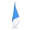 R-PET-Schnelltrocknungshandtuch 40 × 80 cm mit Beutel, Sublimationsdruck. Blau Weiss