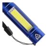 Taschenlampe aus recyceltem Aluminium COB Sami Kobaltblau