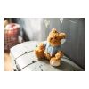 Plüsch-Teddybär 'Olaf' mit aufgestickten Augen Hellblau