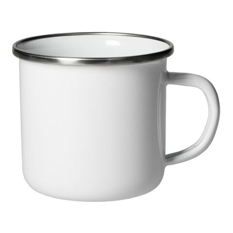 Emaille-Becher "Cozy" 300 ml, Subli weiß | ohne Werbeanbringung | Nicht verfügbar | Nicht verfügbar