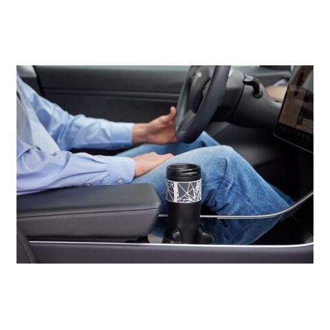 Isolierbecher "Temptation", groß, mit Manschette schwarz | ohne Werbeanbringung | Nicht verfügbar | Nicht verfügbar