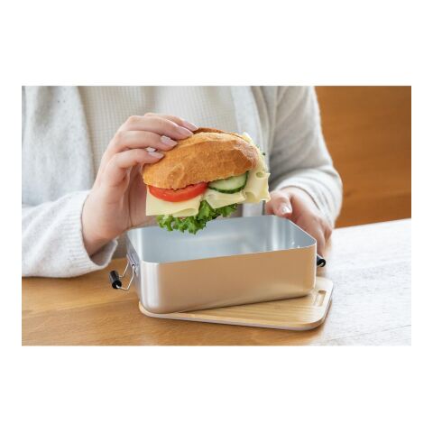 Vorratsdose &quot;Bamboo&quot;, klein silber | ohne Werbeanbringung | Nicht verfügbar | Nicht verfügbar