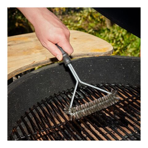 Grillbürste &quot;Clean&quot; silber | ohne Werbeanbringung | Nicht verfügbar | Nicht verfügbar