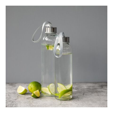 Glasflasche mit Hülle &quot;Pure&quot;, 0,7l transparent | ohne Werbeanbringung | Nicht verfügbar | Nicht verfügbar