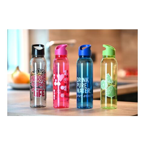 Trinkflasche Active &quot;Wave&quot;, 650 ml transparent rot | ohne Werbeanbringung | Nicht verfügbar | Nicht verfügbar