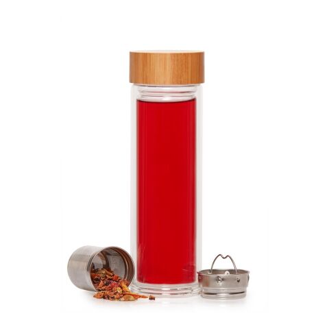 Glasflasche &quot;Tea&quot; 0,40 l transparent | ohne Werbeanbringung | Nicht verfügbar | Nicht verfügbar