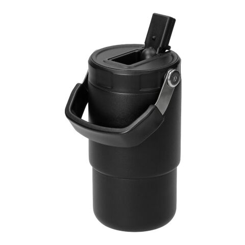 Edelstahlbecher mit Trinköffnung "Hydro" schwarz | ohne Werbeanbringung | Nicht verfügbar | Nicht verfügbar