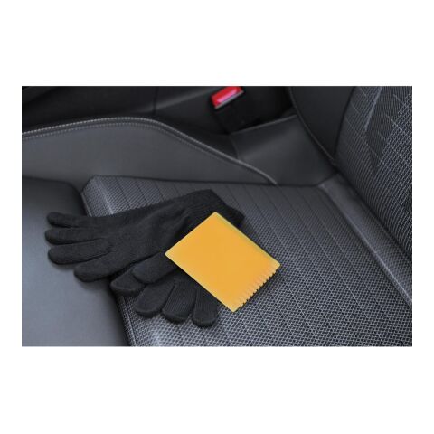 Eiskratzer &quot;Quadrat&quot; mit Wasserabstreifer weiß | ohne Werbeanbringung | Nicht verfügbar | Nicht verfügbar