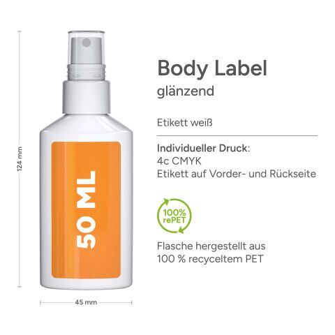 50 ml Spray - Lavendel-Spray Weiß | ohne Werbeanbringung