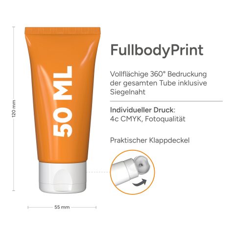 50 ml Tube - Sportgel Weiß | ohne Werbeanbringung