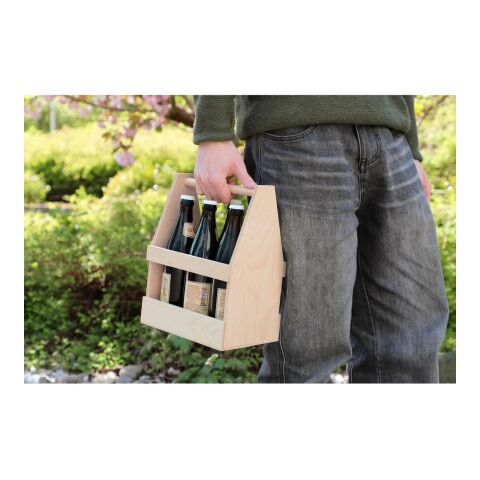 Bierflaschenträger &quot;Six Pack&quot; natur | ohne Werbeanbringung | Nicht verfügbar | Nicht verfügbar