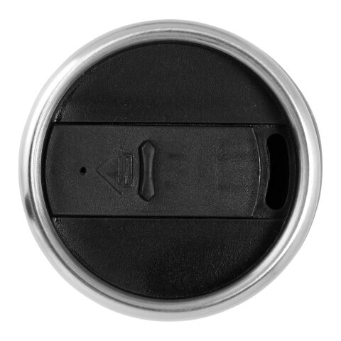 Elwood 410 ml Isolierbecher Standard | silber-schwarz | ohne Werbeanbringung | Nicht verfügbar | Nicht verfügbar