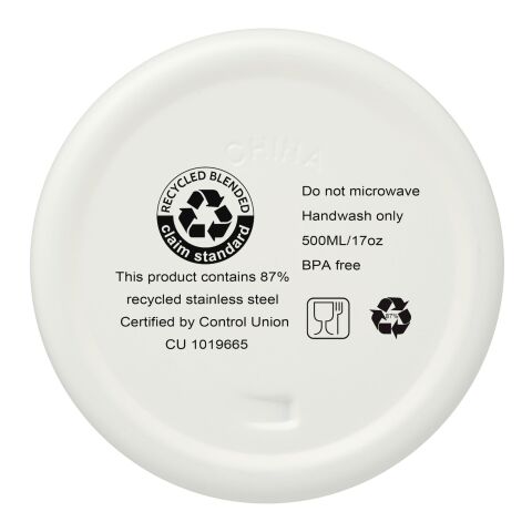 Vasa RCS-zertifizierte Kupfer-Vakuum Isolierflasche aus recyceltem Edelstahl, 500 ml Standard | weiß | ohne Werbeanbringung | Nicht verfügbar | Nicht verfügbar