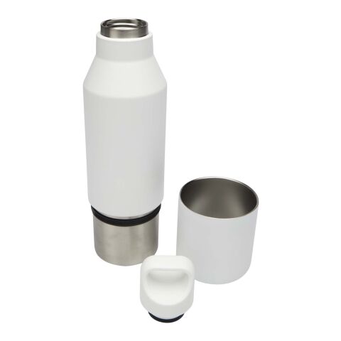 Odessy 600 ml Isolierflasche und 300 ml Becher aus RCS recyceltem Edelstahl  Standard | weiß | ohne Werbeanbringung | Nicht verfügbar | Nicht verfügbar