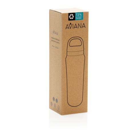 Aviana™ Rowan RCS recycelte Wasserflasche 470ml weiß | ohne Werbeanbringung | Nicht verfügbar | Nicht verfügbar