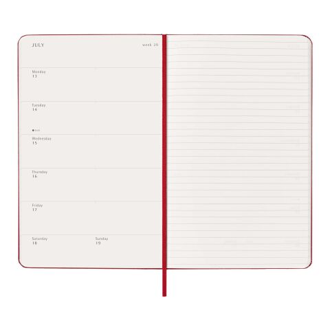 12M Hardcover Wochenplaner Standard | scharlachrot | ohne Werbeanbringung | Nicht verfügbar | Nicht verfügbar