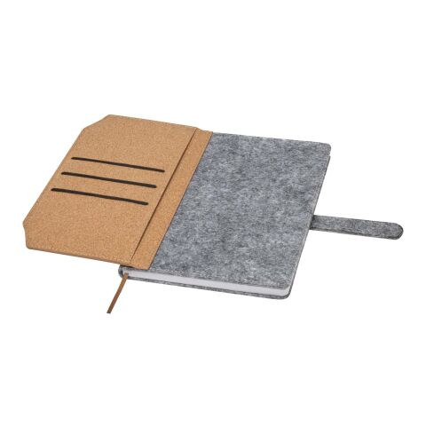Viviana A5 Notizbuch aus recyceltem Filz und Kork Standard | natur | ohne Werbeanbringung | Nicht verfügbar | Nicht verfügbar | Nicht verfügbar