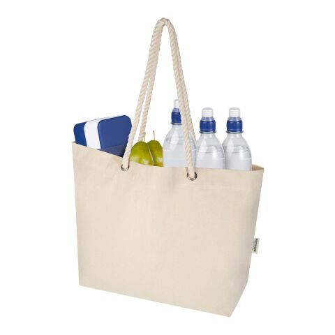 Florida 270 g/m² Strandtragetasche aus recyceltem GRS-Material natur-natur