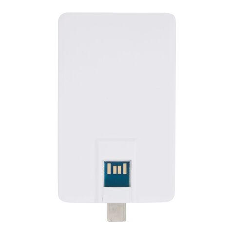 Duo slim 64 GB USB-Stick mit Typ-C und USB-A 3.0 Standard | weiß | ohne Werbeanbringung | Nicht verfügbar | Nicht verfügbar