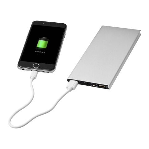 Plate 8000 mAh Aluminium-Powerbank Standard | silber | ohne Werbeanbringung | Nicht verfügbar | Nicht verfügbar