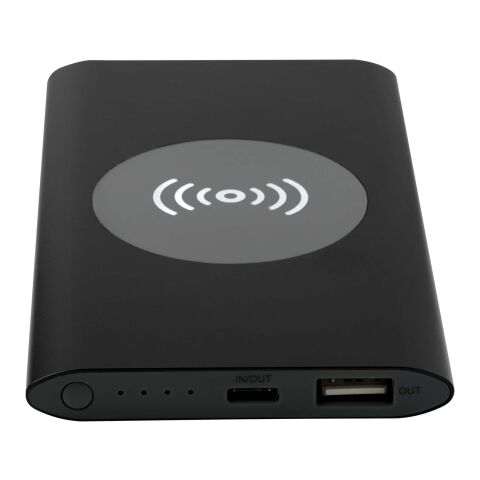 Juice 4000 mAh Typ-C kabellose Powerbank aus recyceltem Aluminium  Standard | schwarz | ohne Werbeanbringung | Nicht verfügbar | Nicht verfügbar