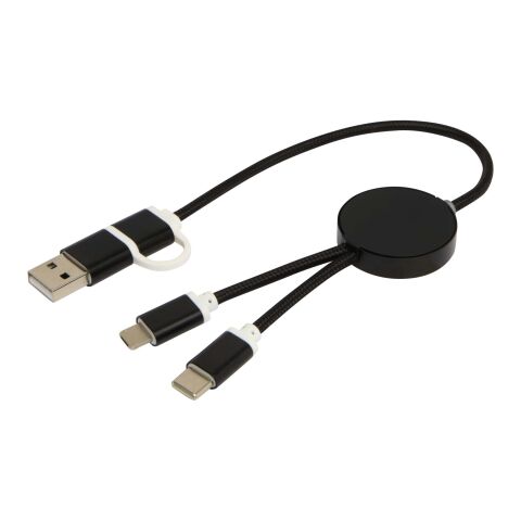 Alasia 30 cm 5-in-1 Kabel aus recyceltem Kunststoff für Datenübertragung und 27W Schnellladung Standard | schwarz | ohne Werbeanbringung | Nicht verfügbar | Nicht verfügbar