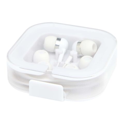 Baekdu kabelgebundenes Headset Typ-C mit Aufbewahrungsbox aus recyceltem Kunststoff weiss