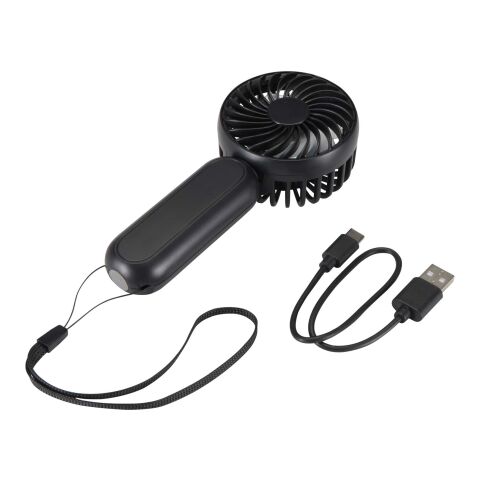 Aervia Tragbarer Ventilator aus recyceltem Kunststoff schwarz
