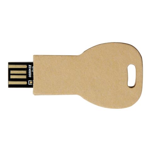 Schlüssel USB-Stick 2.0 aus recyceltem Papier Kraftpapier | 1 GB | ohne Werbeanbringung | Nicht verfügbar | Nicht verfügbar