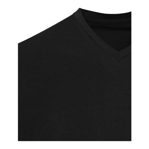 Balfour Kurzärmeliges T-Shirt V-Ausschnitt aus 200 g/m² Bio Baumwolle (OCS), unisex schwarz | S