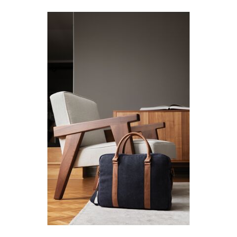 VINGA Bosler Computertasche aus RCS recyceltem Canvas navy blau | ohne Werbeanbringung | Nicht verfügbar | Nicht verfügbar