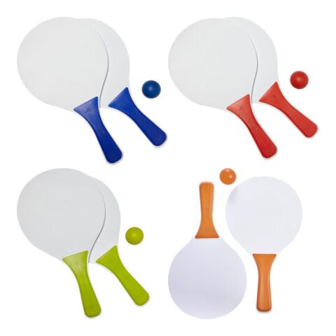 Beachball Tennisspiel 'Costa Brava' aus Holz Blau | ohne Werbeanbringung | Nicht verfügbar | Nicht verfügbar