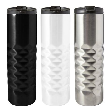 Thermobecher &#039;Diamond&#039; aus Edelstahl Weiß | ohne Werbeanbringung | Nicht verfügbar | Nicht verfügbar