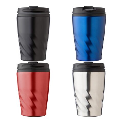 Kaffeebecher &#039;Curly&#039; aus Edelstahl Silber | ohne Werbeanbringung | Nicht verfügbar | Nicht verfügbar