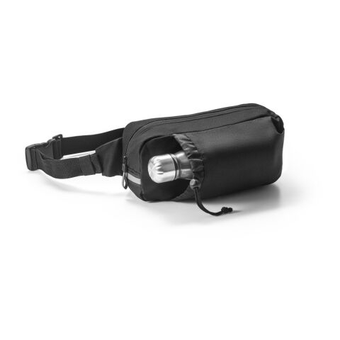 DELFOS POUCH. Gürteltasche aus 300D recyceltem Polyester und 600D recyceltem Polyester schwarz | ohne Werbeanbringung | Nicht verfügbar | Nicht verfügbar | Nicht verfügbar