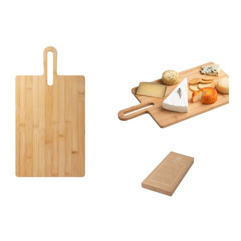 CARAWAY. Servierbrett aus Bambus Beige | ohne Werbeanbringung