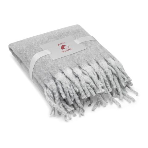 COMFY. Decke aus recyceltem Polyester (100% rPET) (300 g/m²), mit Mohair-Feeling Grau | ohne Werbeanbringung | Nicht verfügbar | Nicht verfügbar | Nicht verfügbar