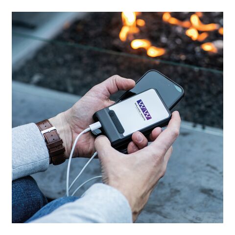 Ampx Powerbank aus rABS mit 6000 mAh.Lädt das Smartphone 2–3 Mal auf Schwarz | ohne Werbeanbringung | Nicht verfügbar | Nicht verfügbar | Nicht verfügbar