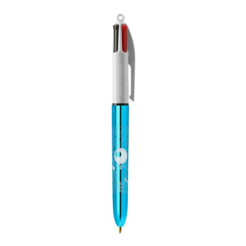 BIC® 4 Colours Shine Kugelschreiber Weiß-blaumetallic | Nicht verfügbar