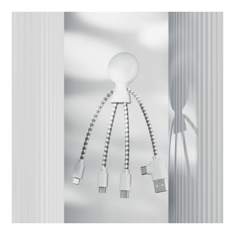2081 | Xoopar Mr. Bio Charging cable Weiss | ohne Werbeanbringung | Nicht verfügbar | Nicht verfügbar | Nicht verfügbar